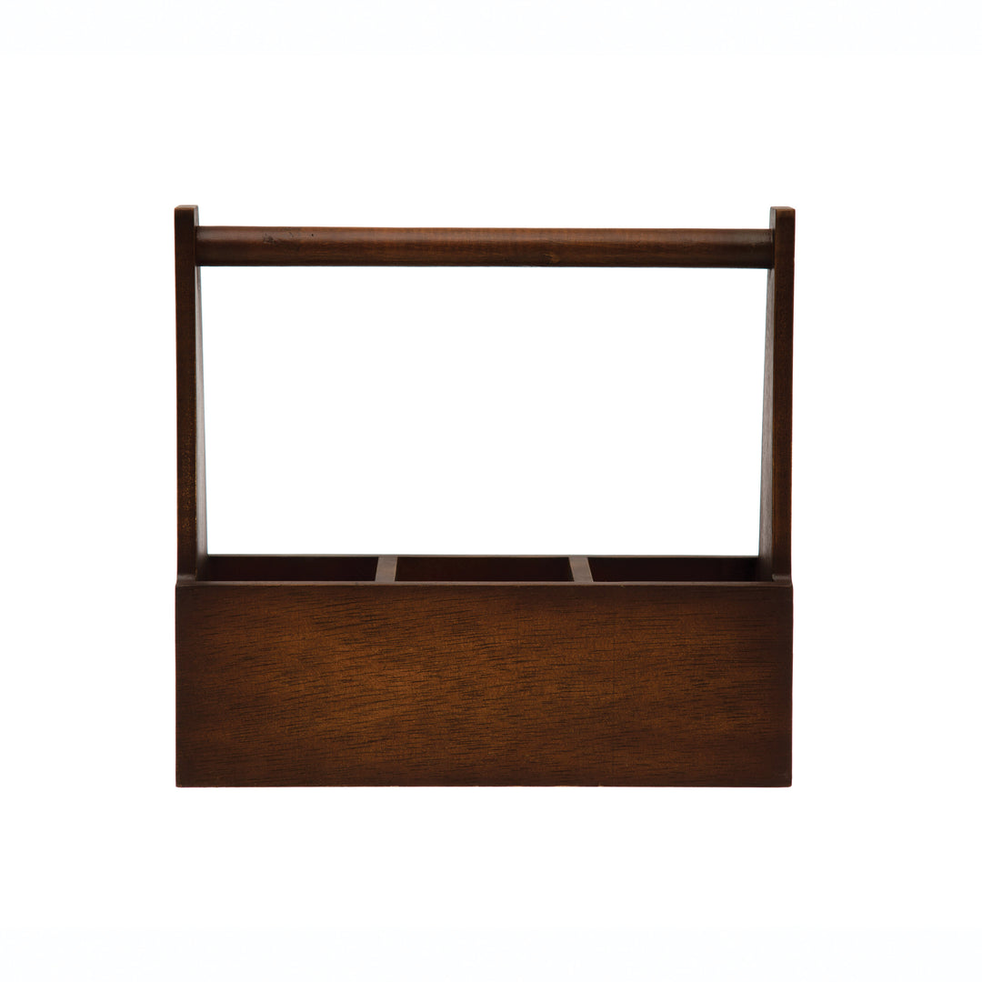 Wood Caddy w/ Three Sections