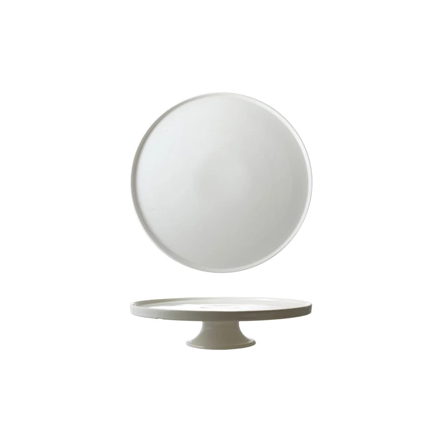 Stoneware Pedestal w/ Lip