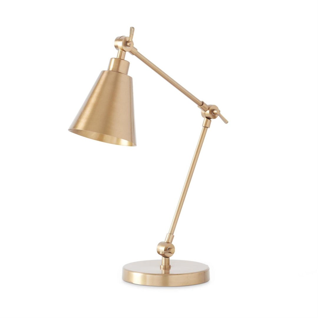 Modern Gold Metal Desk Lamp - Showroom Model