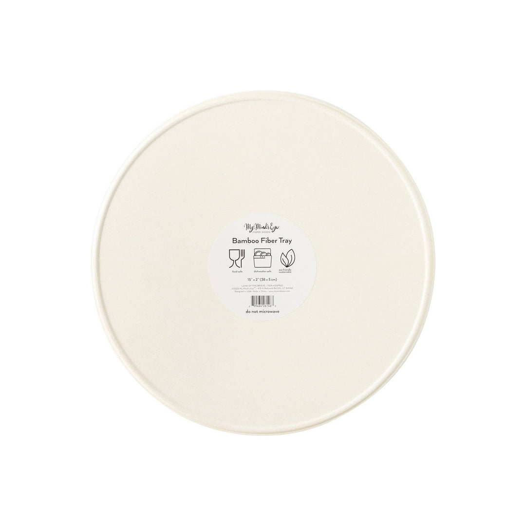 Land of the Brave Reusable Bamboo Round Serving Tray