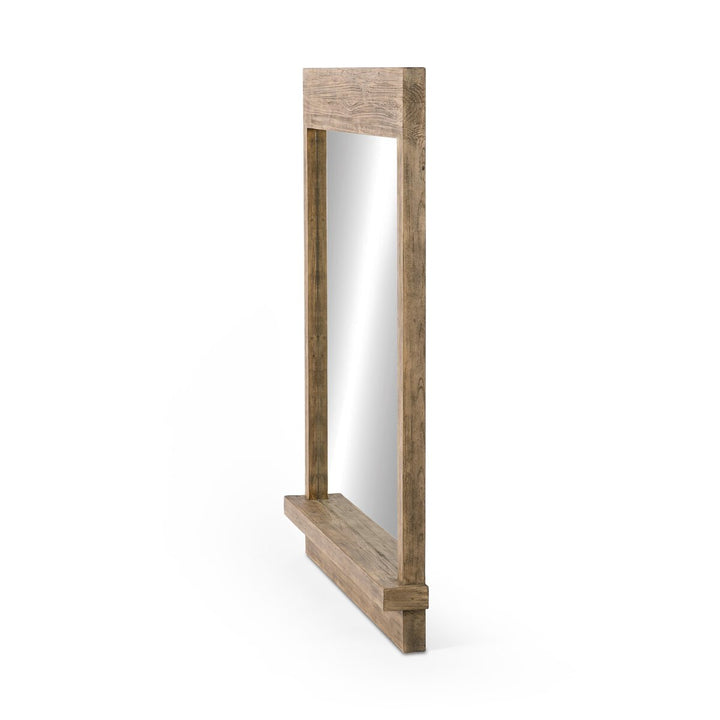 Ledge Wall Mirror - Distressed Light Pine - Showroom Model
