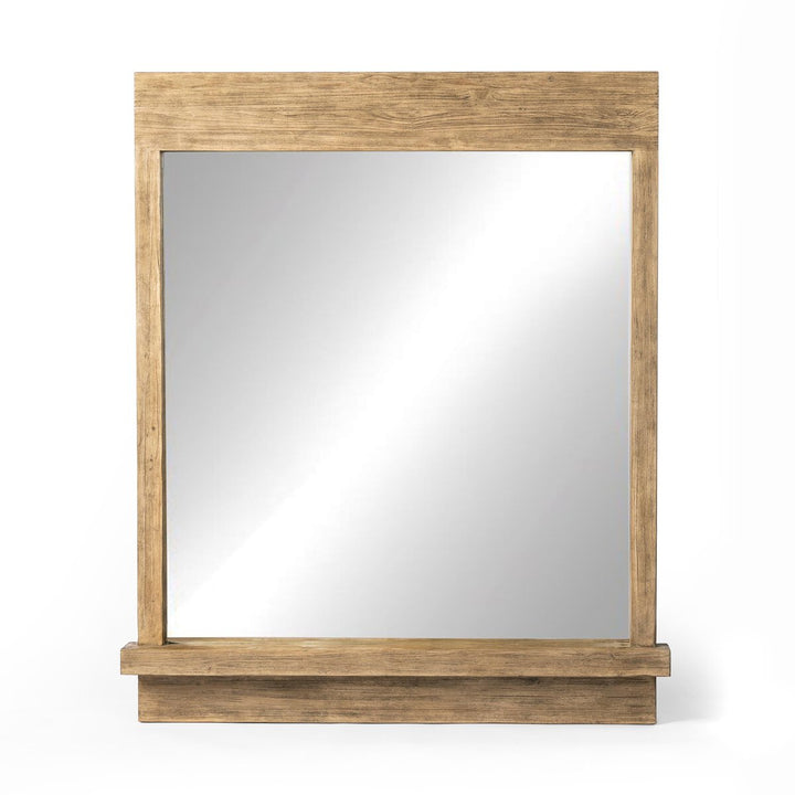 Ledge Wall Mirror - Distressed Light Pine - Showroom Model
