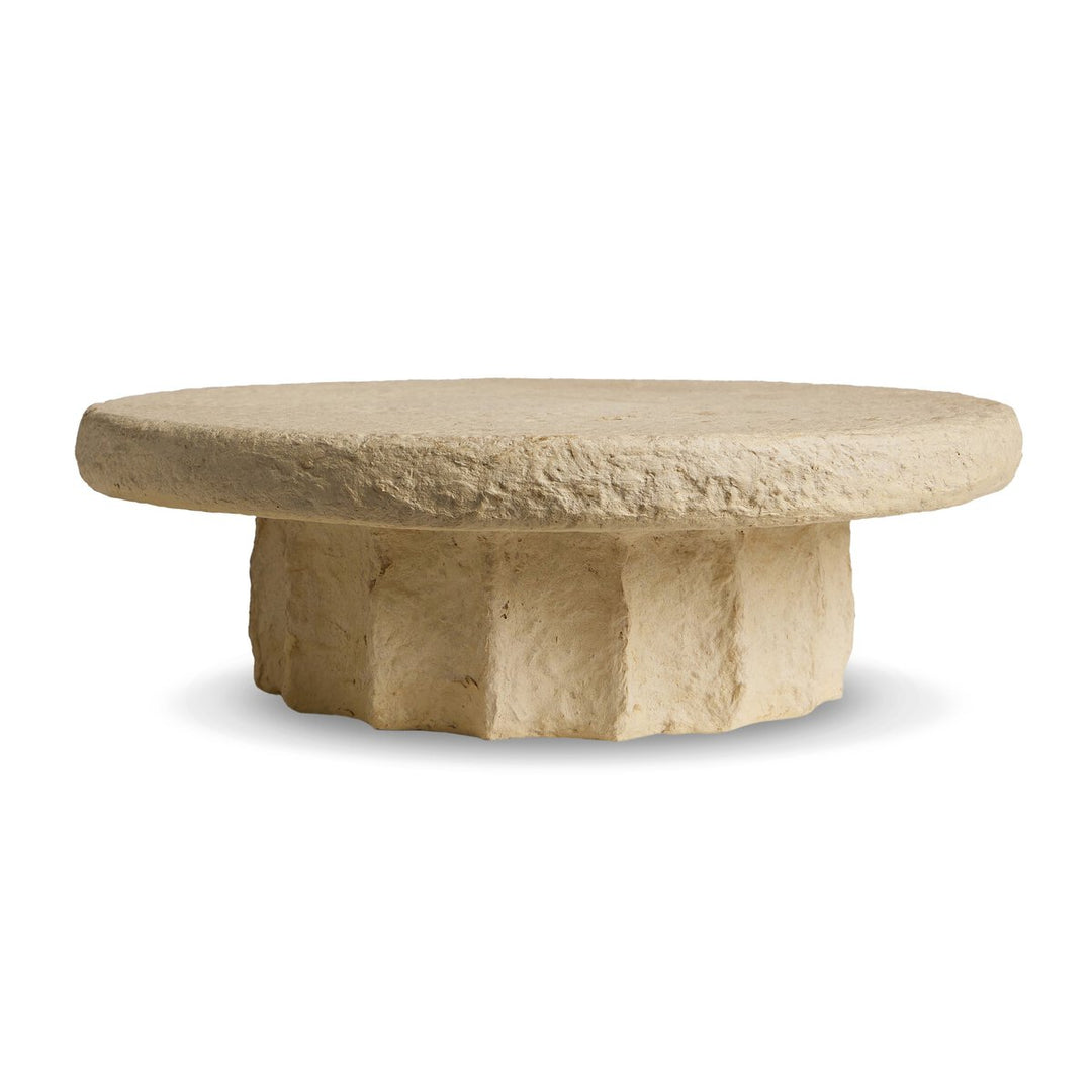 Sumba Pedestal - Natural Paper Mache