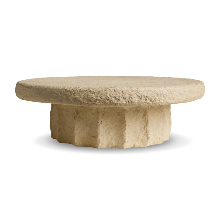Sumba Pedestal - Natural Paper Mache