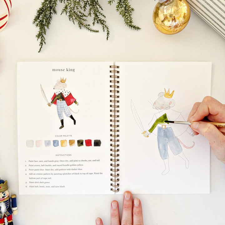 Nutcracker watercolor workbook