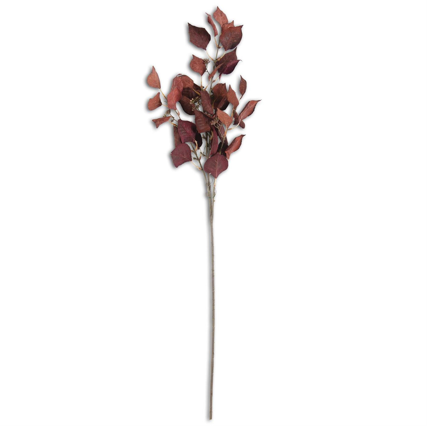 Burgundy & Rust Cork Textured Silver Dollar Stem
