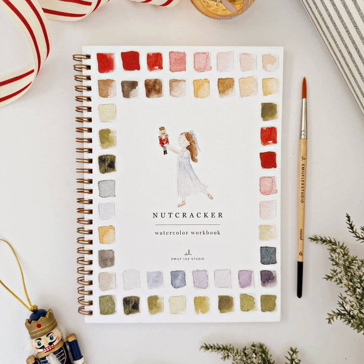 Nutcracker watercolor workbook