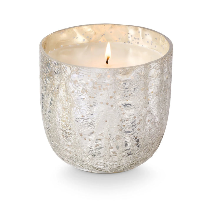 Balsam & Cedar Large Boxed Crackle Glass Candle