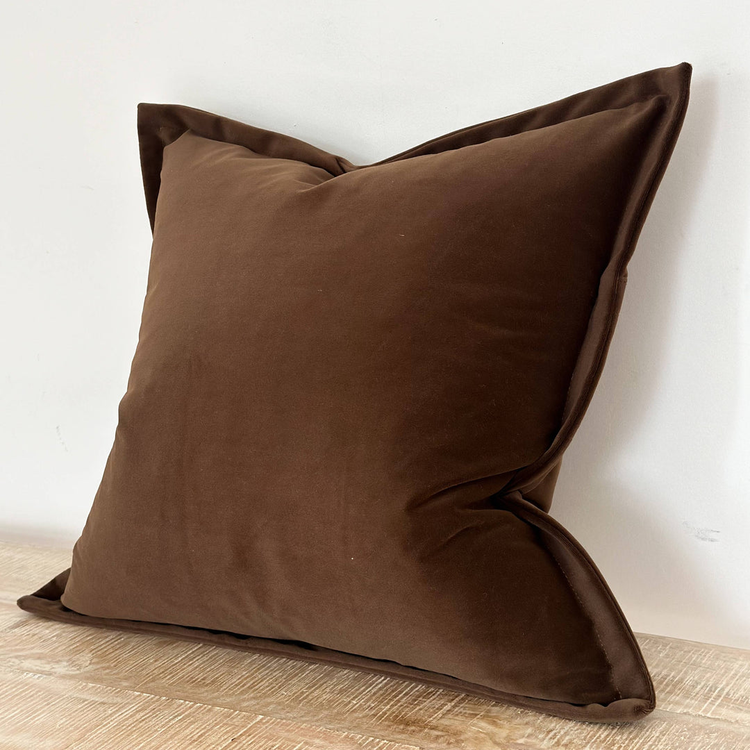 Velvet Dark Brown Pillow