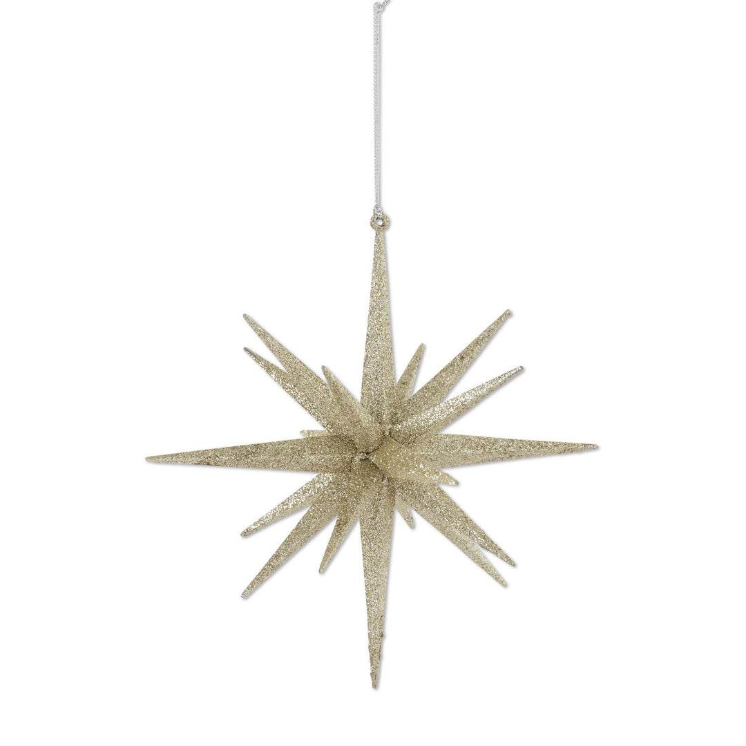 Champagne Glitter Star Ornament
