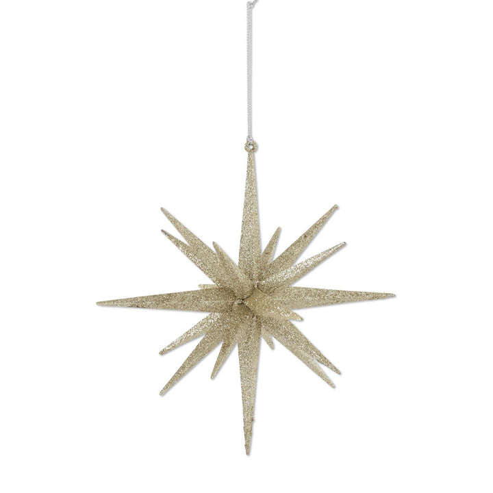 Champagne Glitter Star Ornament