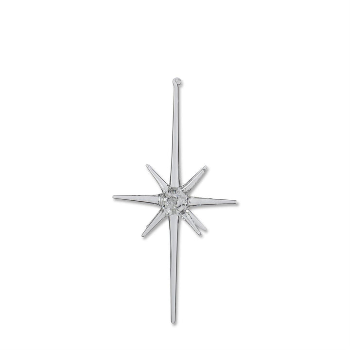Clear Glass Starburst Ornament