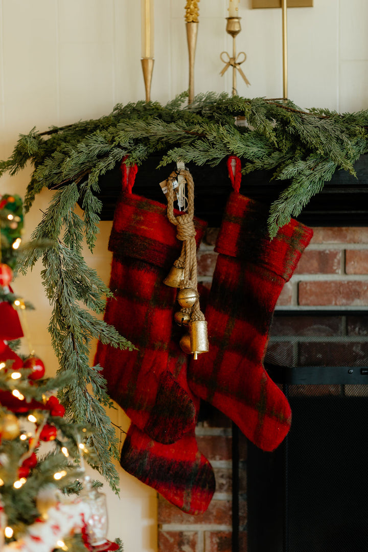 Decorative Metal Bells on Jute Hanger