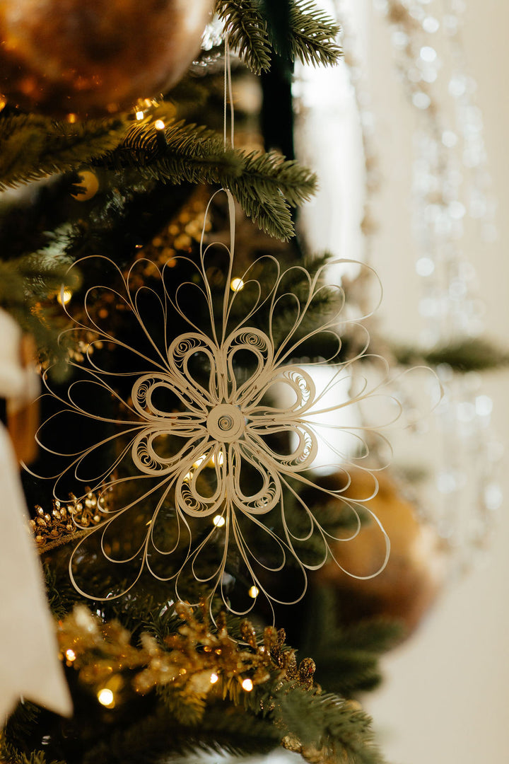 Handmade Quilling Snowflake Ornament