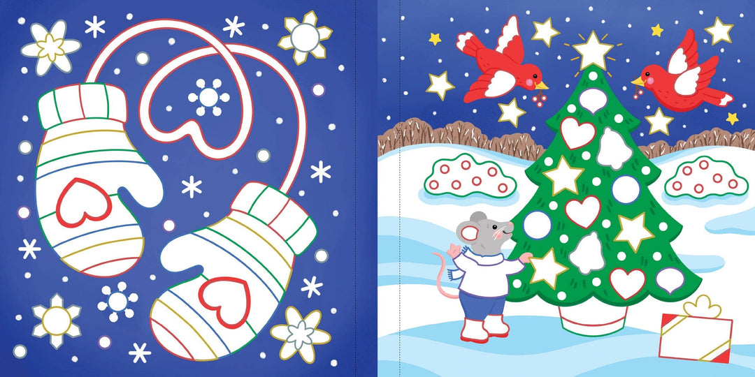 Color-By-Foil Sticker Book -- Christmas