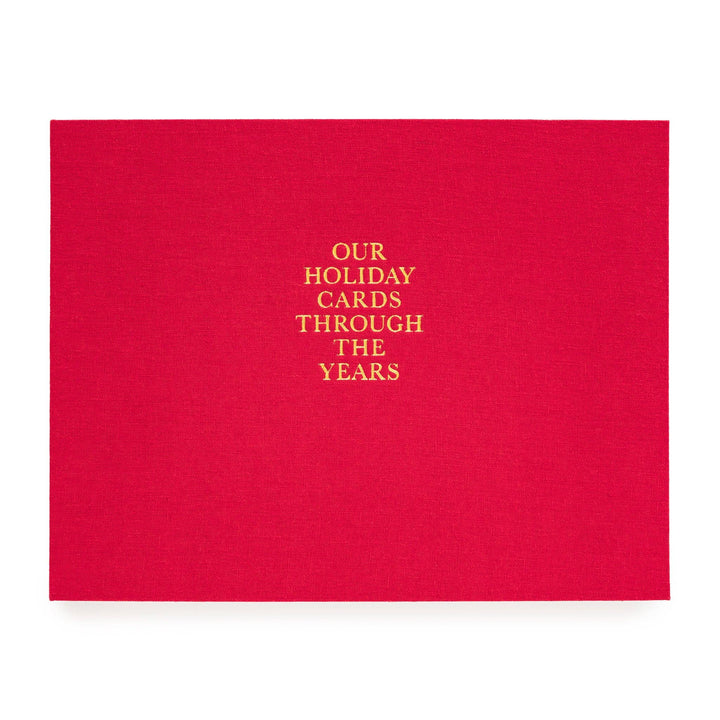 Red Holiday Card Book