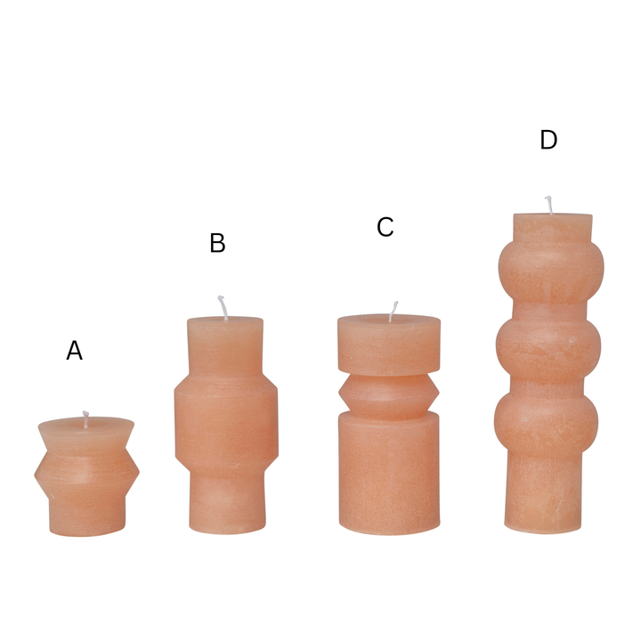 Unscented Totem Pillar Candle