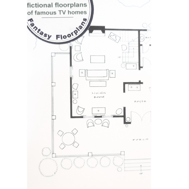 Gilmore House Floor Plan Print