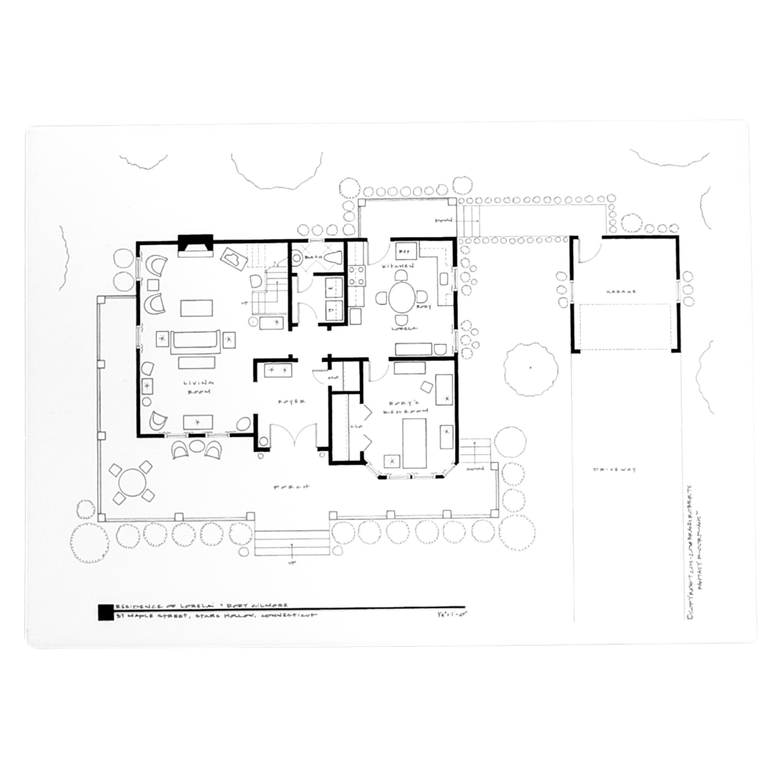 Gilmore House Floor Plan Print