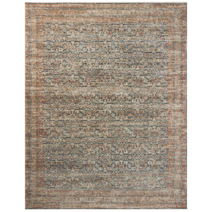 Heritage - HER-12 Blue / Rust Rug