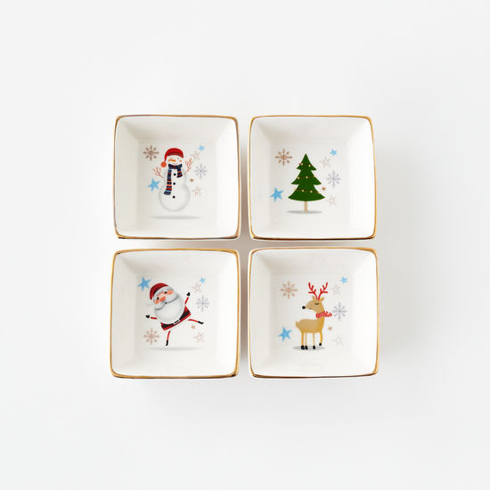 Santa & Friends Square Dish