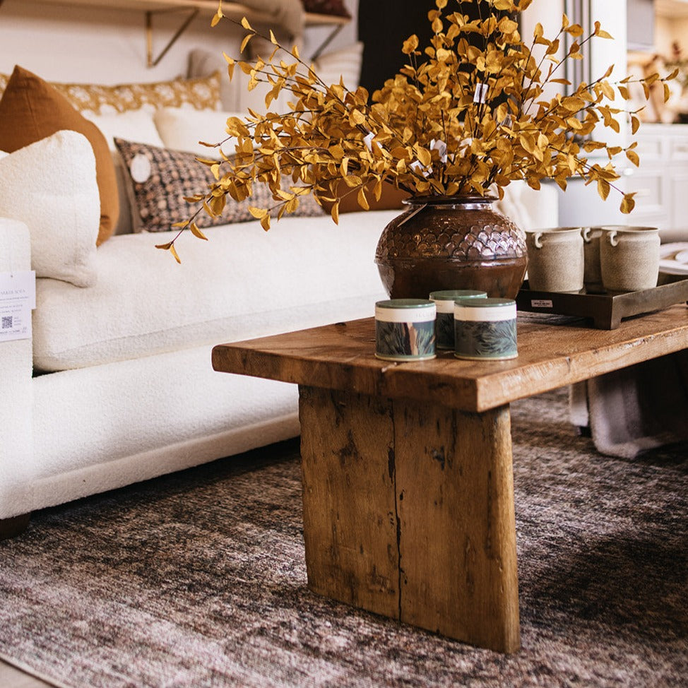 Vintage Wood Bench - Showroom Model