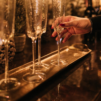 Rectangular Gold Aluminum Tray