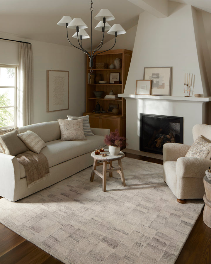 Amber Lewis x Loloi Rocky - ROC-01 AL Ivory / Silver