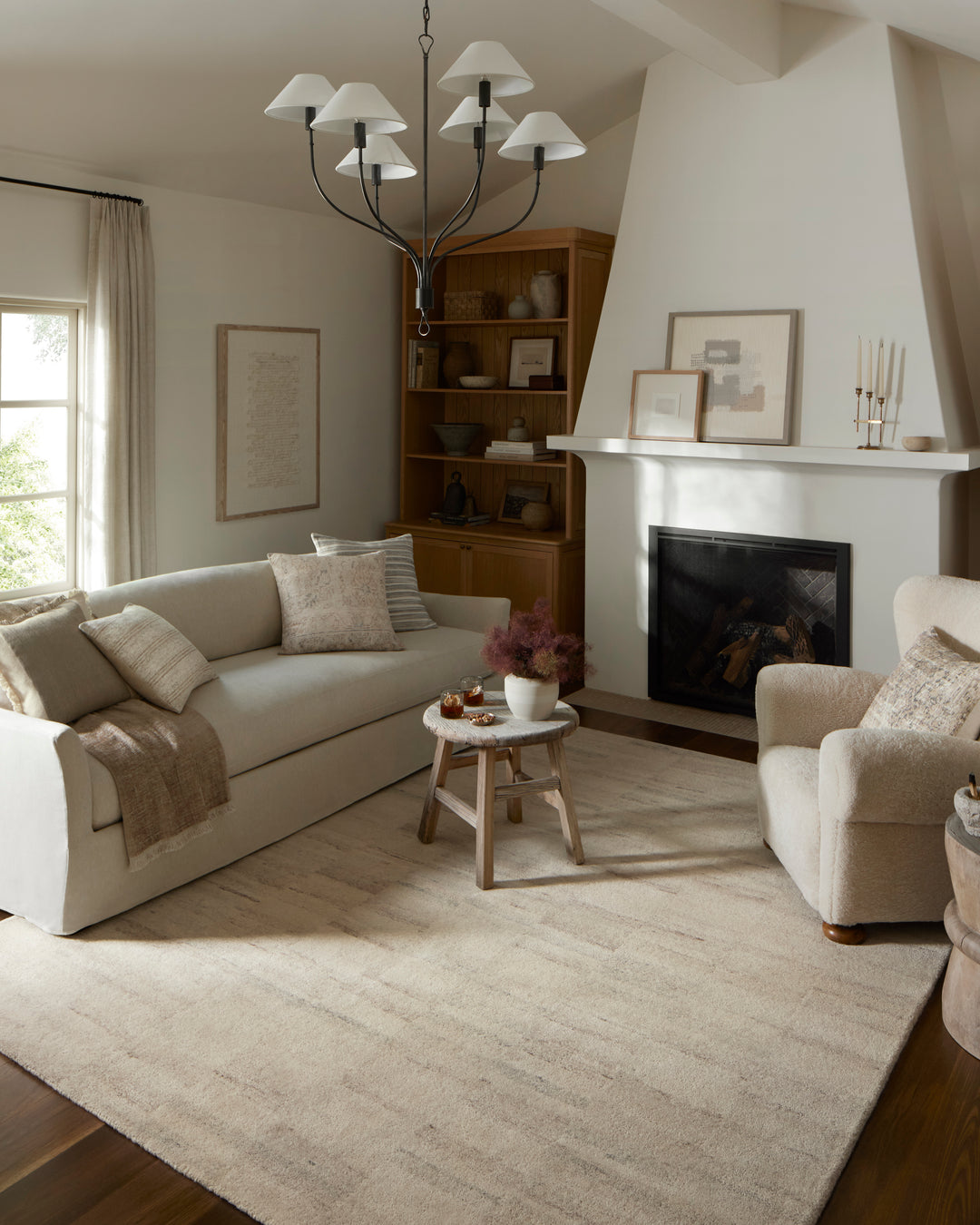 Amber Lewis x Loloi Rocky - ROC-03 AL Natural / Fog