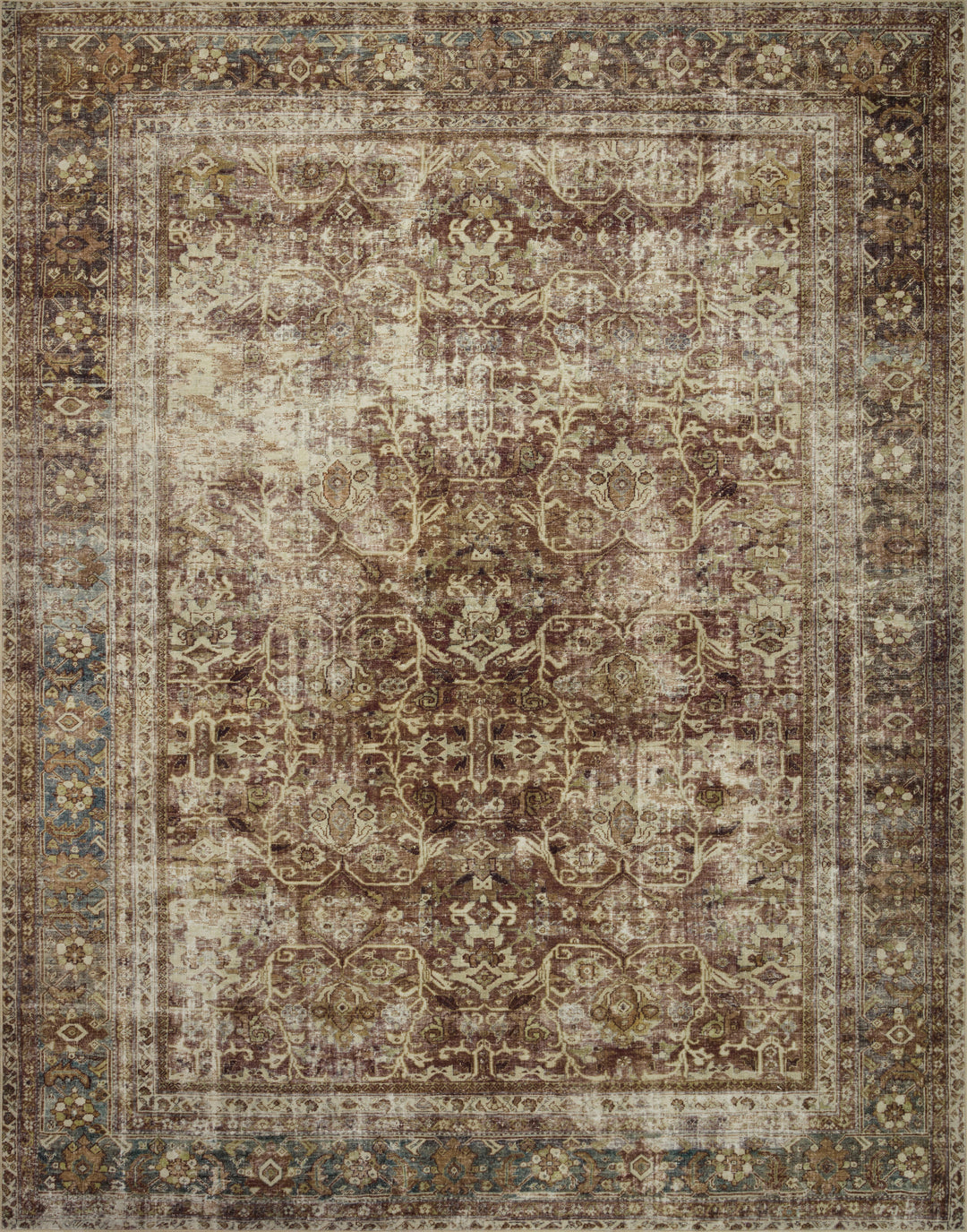 Magnolia Home By Joanna Gaines × Loloi Sinclair - SIN-01 MH Rust / Lagoon