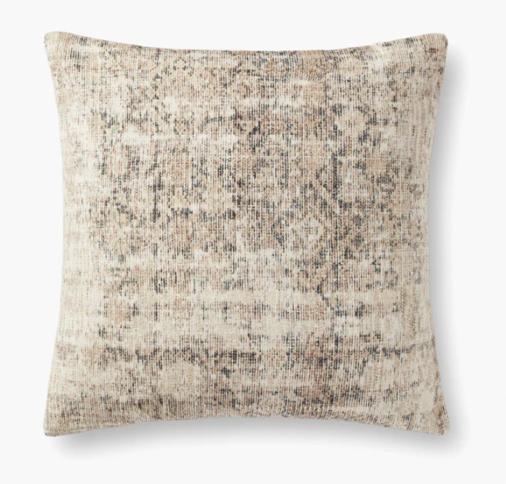 Larkspur Antique Ivory/ Graphite Pillow