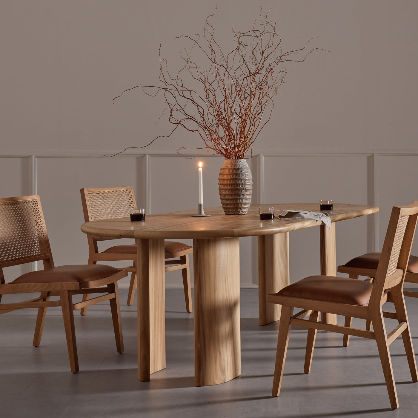 Luna Oval Dining Table - Showroom Model
