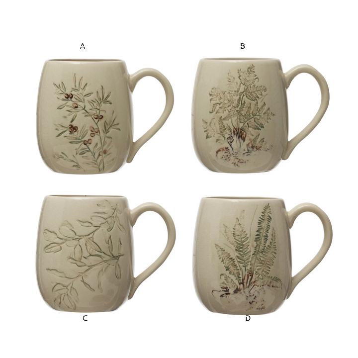 16 oz. Debossed Stoneware Mug