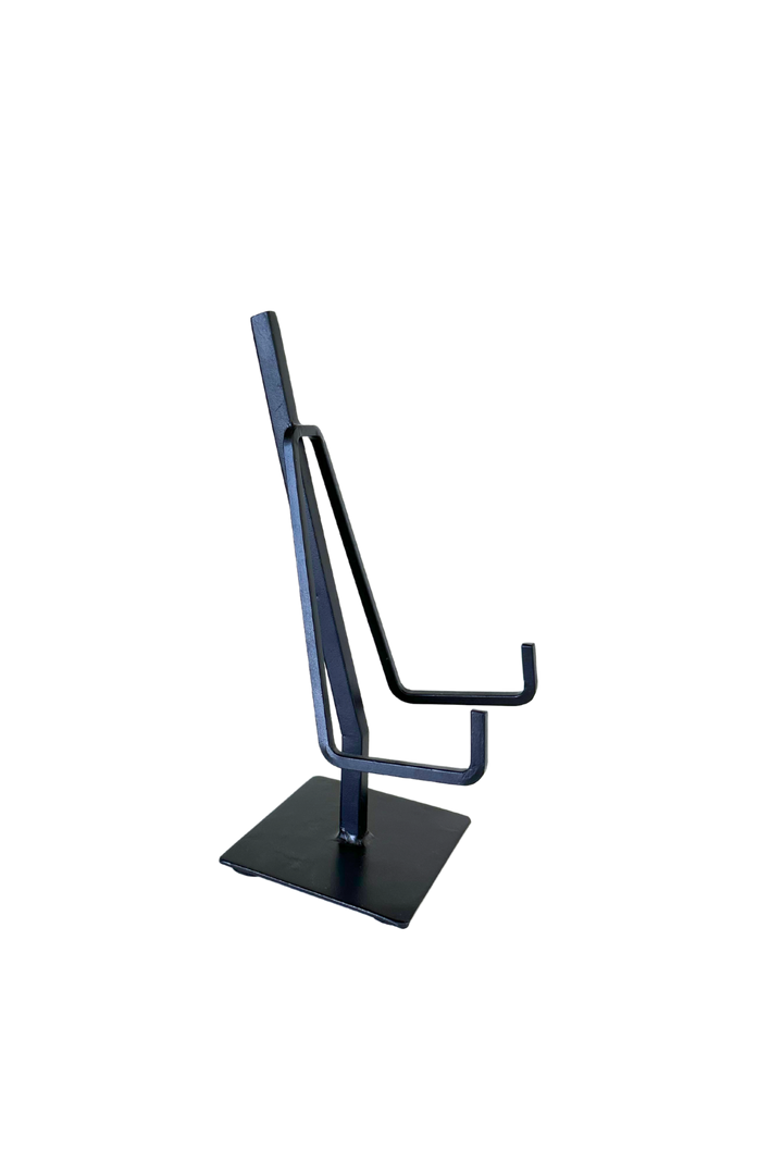 Dual Arm Black Iron Picture Easel Stand