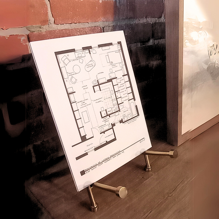 Carrie Bradshaw's New York Apartment Floor Plan Print
