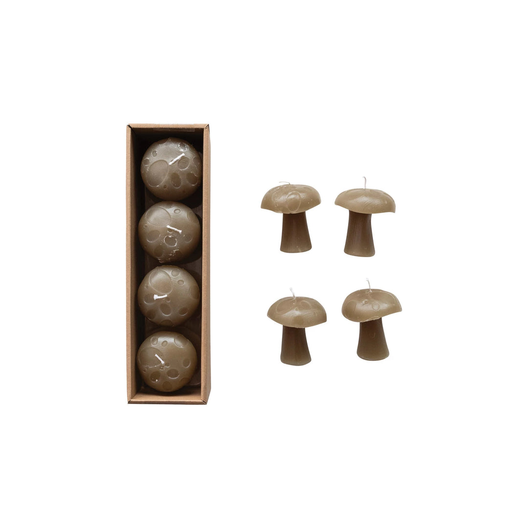 Unscented Mushroom Shaped Candles