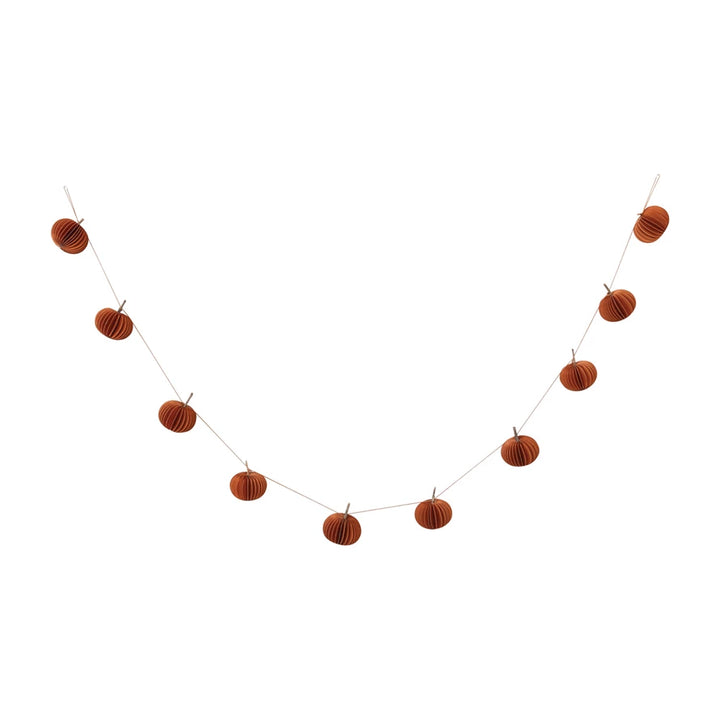 Folding Honeycomb Pumpkin Garland