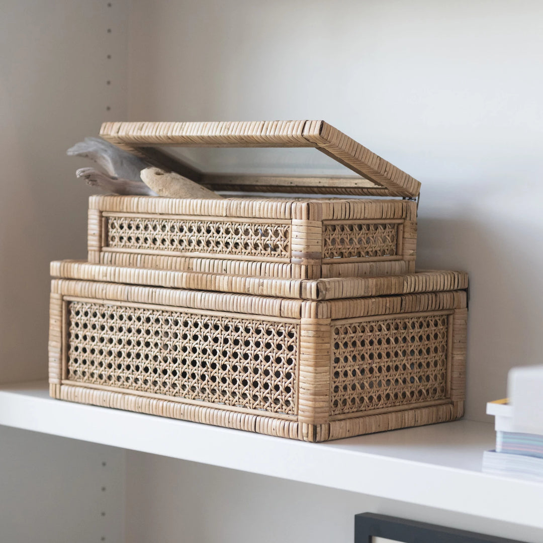 Display Boxes with Glass Lids