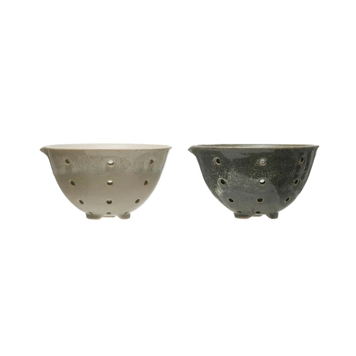 Stoneware Berry Bowl with Glaze