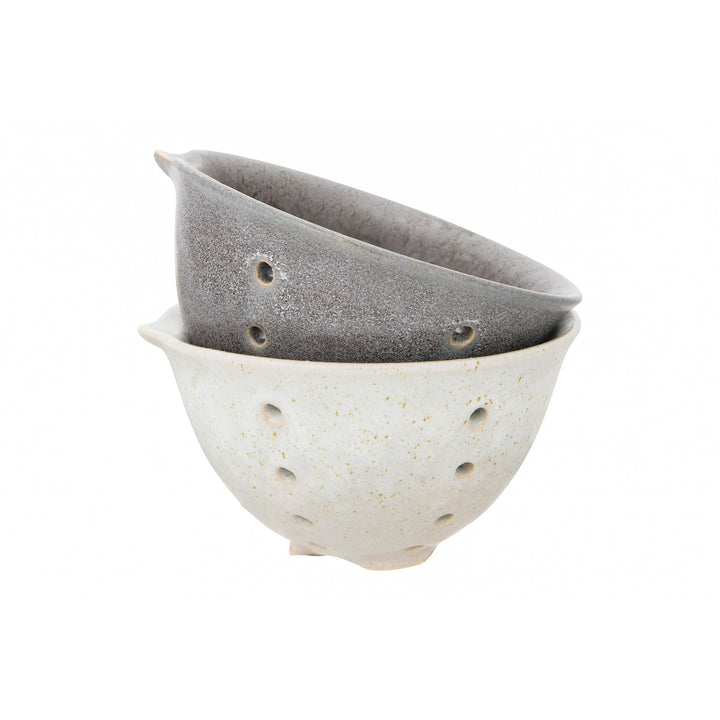 Stoneware Berry Bowl with Glaze