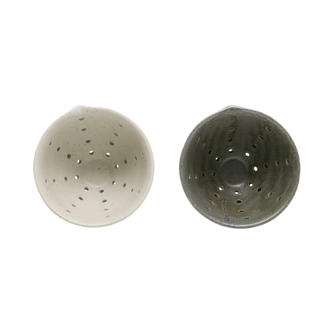 Stoneware Berry Bowl with Glaze
