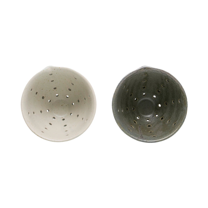Stoneware Berry Bowl with Glaze