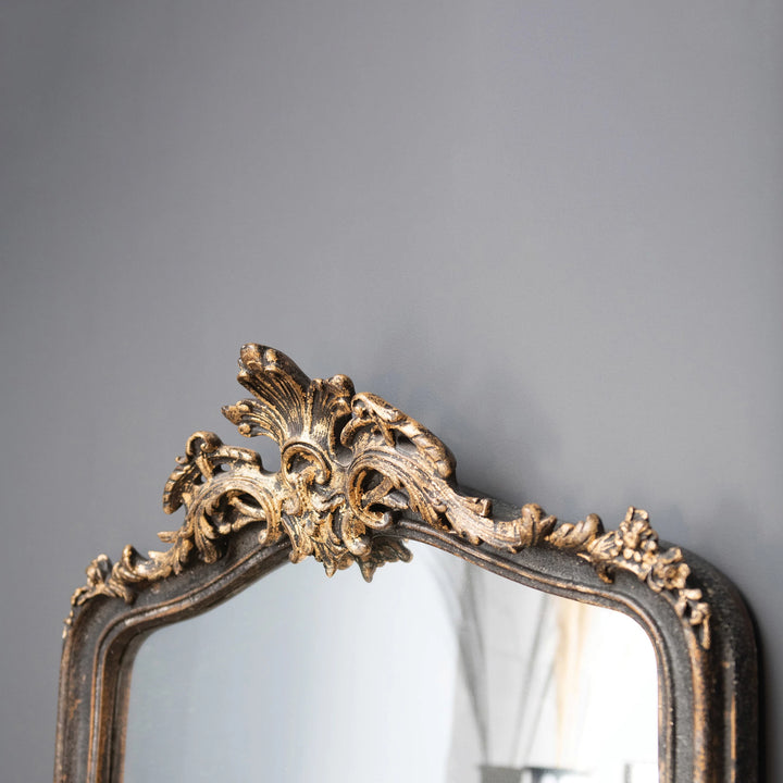 Distressed Framed Wall Mirror