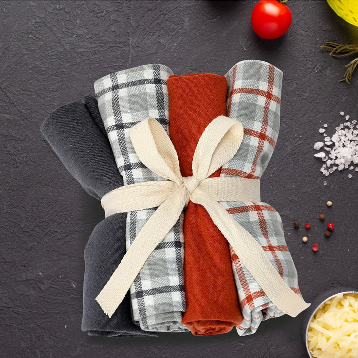 Cotton Tea Towels, Set of 4