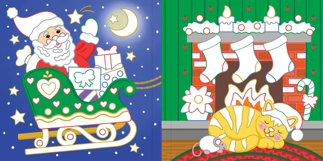 Color-By-Foil Sticker Book -- Christmas