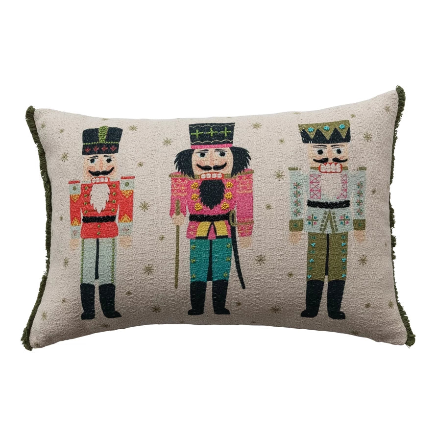 Lumbar Pillow w/ Nutcrackers