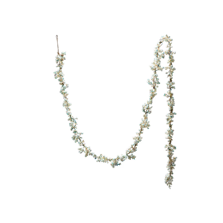 Foam Garland with Iridescent Glitter, Multi Color