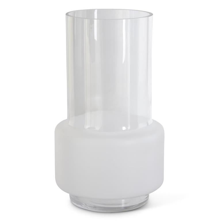 Clear Frosted Glass Vases