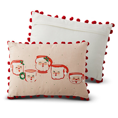 Santa Mug Lumbar Pillow
