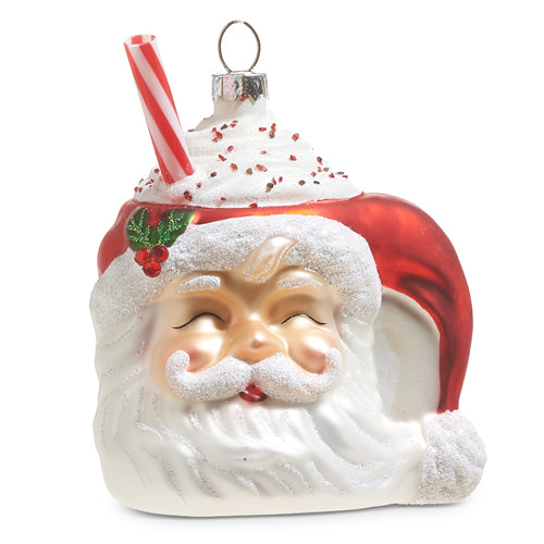 Santa Mug w/ Whipped Cream Ornament